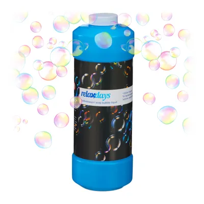 Obrázok produktu pre Sada 12 x 1 liter tekutiny na bubliny, náhradná fľaša, pre stroj na bubliny, pištoľ na bubliny