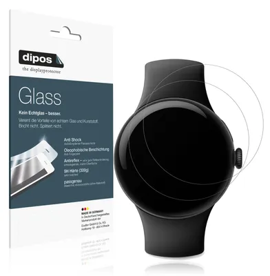 Obrázok produktu pre 2x ochranná fólia pre Google Pixel Watch 1 matná - proti nárazom 9H fólia dipos Glass plastové sklo