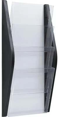 Produktbild von Prospekthalter H540xB280xT80mm DIN A4 hoch schwarz