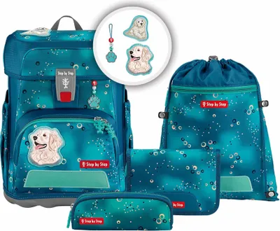 Produktbild von Step by Step Cloud Dog Basty 5dílná sada školních brašen Lehký