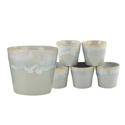 Produktbild von CreaTable 23722 Grespresso Espresso Becher, 90 ml, grau, 6-teilig (1 Set)