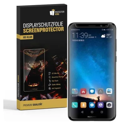 Produktbild von 2x Displayschutzfolie für Huawei Mate 10 Lite Displayfolie Schutzfolie HD KLAR