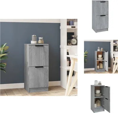 Image de vidaXL Sideboard Gris Sonoma 30x30x70 cm Bois composite - Sideboards