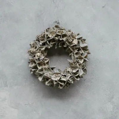 Produktbild von Kranz Baumwolle Pod - grey: D 20cm