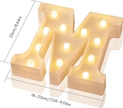Image de LED 26 Alphabet Letter Number Lights Ampersand Symbol Love Heart Light Up Sign Lamp For Love Wedding Home Party Holiday Bar Decoration