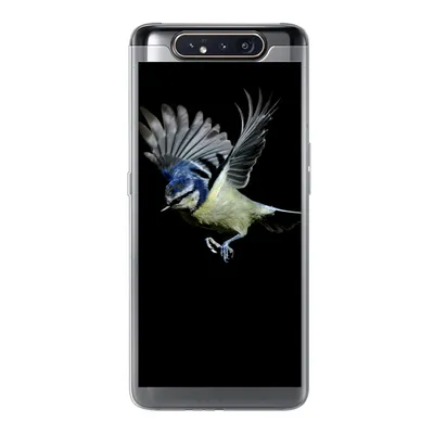 Produktbild von MuchoWow® Handyhülle Schutzhülle Hülle für Samsung Galaxy A80 Vogel - Federn - Porträt Silikon Softcase Handy Hülle - Schutzdeckel