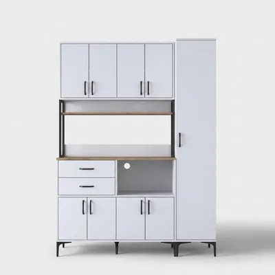 Image de Armoire de cuisine multifonctionnelle avec espace de rangement intégré