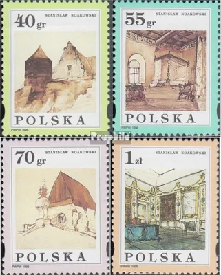 Produktbild von Briefmarken Polen 1996 Mi 3599-3602 (kompl.Ausg.) gestempelt Stanislaw Noakowski