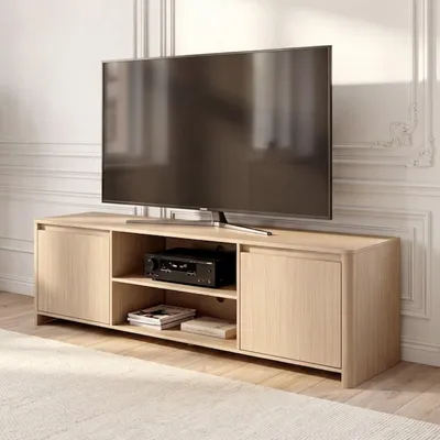 Produktbild von Fernsehschrank 'Takranmaa' mit 2 Türen 150 x 40 x 50 cm Eicheoptik