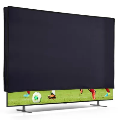 Produktbild von kwmobile 75" TV Abdeckung Indoor - Fernseher Hülle Bildschirmschutz Abdeckung - TV Bildschirm Staubschutzhülle - Fernsehabdeckung - Dunkelblau