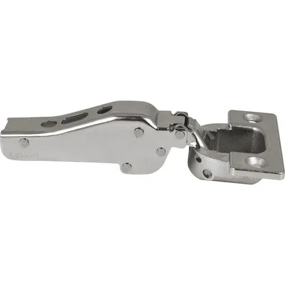 Produktbild von LAMP® Schwerlast Möbel Scharnier 95°, Mittelanschlag, mit Feder, vernickelt