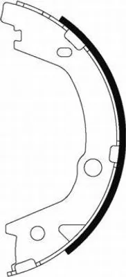 Produktbild von TEXTAR 91070700 Handbremsbeläge für KIA SPORTAGE (SL) Handbremse 167mm