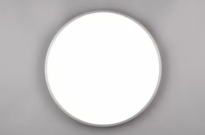 Zdjęcie produktu dla Plafon LED okrągły z pilotem YUMA srebrno-biały 53W Odcienie bieli 6700lm metal wym:5x100x100cm IP20 Trio