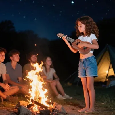 Ukulele für Kinder, 38 cm Spielzeuggitarre mit 4 verstellbaren Saiten für Kleinkinder und Anfänger