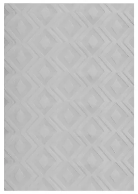 Produktbild von BELIANI Teppich Grau Stoff Rechteckig 160 x 230 cm Geometrisches Muster Jacquard Rutschfest Modern für Fußbodenheizung Wohnzimmer Schlafzimmer