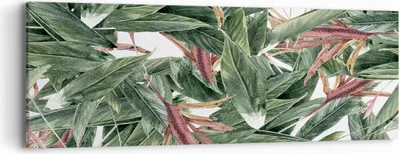 Produktbild von Bild auf Leinwand - Leinwandbild - Pflanze Blatt Blume - 90x30cm - Wand Bild - Wanddeko - Wandbilder - Leinwanddruck - Bilder - Kunstdruck - Wanddekoration - Leinwand bilder - Wandkunst - AB90x30-3844