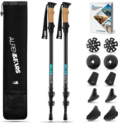 Obrázek produktu pro Turistické hole pro seniory – pro muže i ženy, profesionální trekingové hole