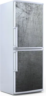 Produktbild von Kühlschrankdekoration 60x180 cm Aufkleber auf dem Kühlschrank - Metall Stahl Motive