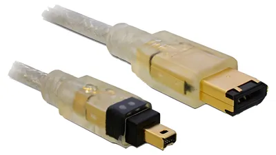 Image de DELOCK FireWire-Kabel FW400 4Pin -> FW400 6Pin St/St 2.00m retail