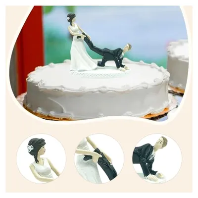Produktbild von Hochzeitstortenfigur Brautpaar aus Harz für Dekoration und Feierlichkeiten
