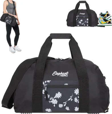 Produktbild von Sporttasche Mädchen mit Schuhfach Elephant Hero Signature Tasche Sport Fitness Damen 12841 Black Flower