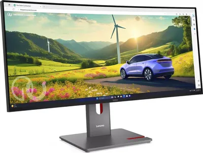 Produktbild von Lenovo ThinkVision T34WD-40 Monitor, 86,4 cm (34"), 3440 x 1440 Pixel, Wide Quad HD, LED, 6 ms, Schwarz