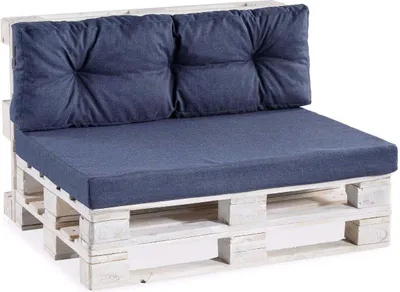 Produktbild von Palettenkissen Palettenauflagen PPF (Sitzkissen 120x60 glatt, Dunkelblau)
