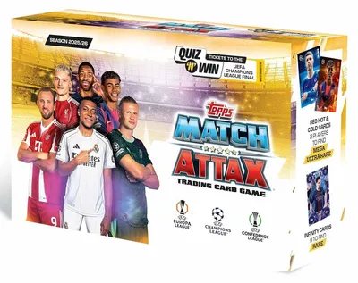 Zdjęcie produktu dla Topps UEFA Champions League Match Attax 2025/26 Trading and Collectible Card Game (170 kart)