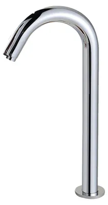Produktbild von Infrarot-Sensor-Wasserhahn, berührungslose Bedienung, langlebiges Messingdesign, Silber