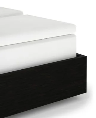 Productafbeelding van Heckettlane Hoeslaken Elementi-Split-Topper - Onderlaken voor Tweepersoonsbed - 160x200 cm - 100% Katoen-Satijn - Wit