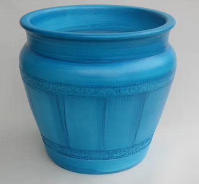 Produktbild von ÜBERTOPF KERAMIK ca.30 CM groß - Modell KLASSIK  Nr.2 Blau