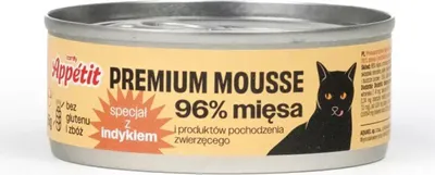 Immagine prodotto di Comfy Appetit Premium Mousse - cibo umido con carne di tacchino per gatti 85g Aquael