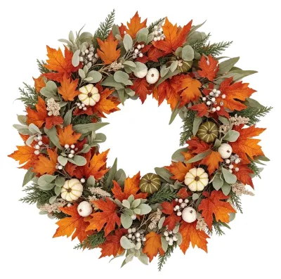Image de Guirlande de feuilles d'érable d'automne de 1,8 mètre pour décoration