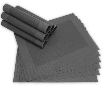 Produktbild von Tischsets BORDA 12er Set Schwarz als Tischuntersetzer