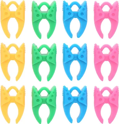 Immagine prodotto di 12 pezzi supporto in silicone per bobina, clip per filo della bobina, accessori per strumenti di cucito