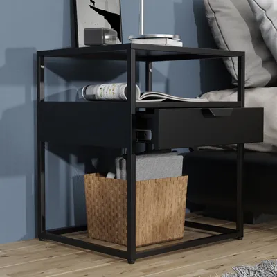 Produktbild von VCM Nachtschrank | Beistelltisch | Nachttisch | Maße ca H. 55 x B. 45 x T. 40 cm - Flokas M