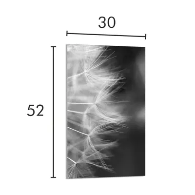 Produktbild von Glasschneidebrett 30x52 Blume
