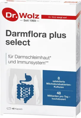 Zdjęcie produktu dla Flora jelitowa plus wybrane kapsułki 40 kapsułek