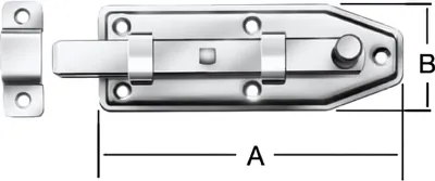 Obrázok produktu pre Okenná západka rovná 60x25x1,2 mm