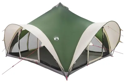 Immagine prodotto di Tenda tipi vidaXL con tetto, verde, 18 persone, in poliestere e acciaio