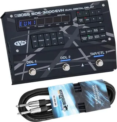 Immagine prodotto di Boss SDE-3000 EVH doppio delay digitale con cavo