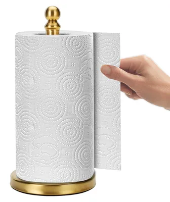 Image de Porte-serviettes en papier Fatizon, en or, pour plan de travail, avec