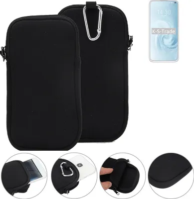 Produktbild von K-S-Trade Neopren-Hülle Handyhülle kompatibel mit Meizu 17 Pro Schutzhülle Neoprenhülle Sleeve Schutz-Hülle Gürtel Tasche Case Holster