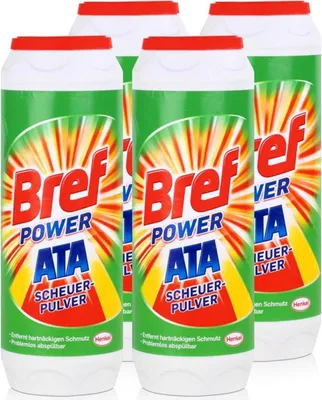 Produktbild von Henkel Bref PowerATA Scheuerpulver 500g - Mit Zitrusfrische (4er Pack)