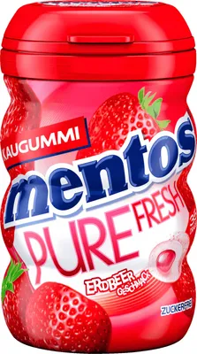 Obrázek produktu pro Žvýkačky Mentos Pure Fresh Strawberry v plechovce 70g