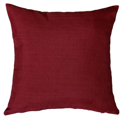 Produktbild von Kissenhülle Struktur Leinenoptik Kissenbezug  Deko Kissen ca. 50x50 cm bordeaux