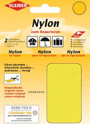 Produktbild von KLEIBER Nylon-Flicken selbstklebend gelb 2 Stück