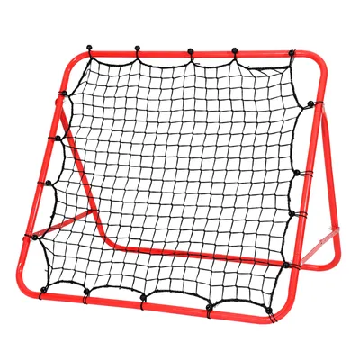 Produktbild von Yakimz Fußball Rebounder 103 x 100 cm Rückprallwand Kickback Tor Prallwand Netz Einstellbar Fußballtraining