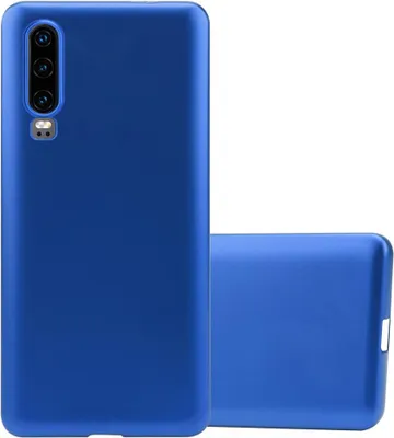 Produktbild von Cadorabo Schutzhülle für Huawei P30 Hülle in Blau Handyhülle TPU Silikon Etui Cover Case