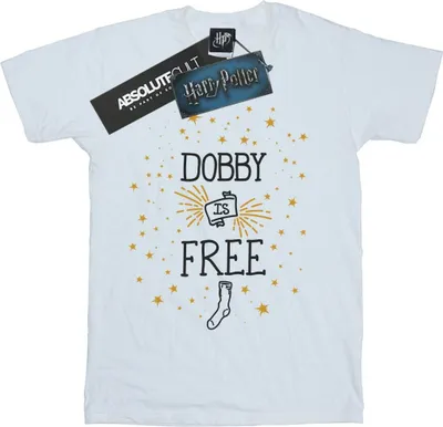 Produktbild von Harry Potter - "Dobby Is Free" T-Shirt für Damen BI1273 (M) (Weiß)